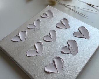 Cartolina di San Valentino, stanza regalo d'amore per una ragazza, immagine in miniatura per i suoi cuori, San Valentino, ti amo, decorazione da parete con texture tre-di