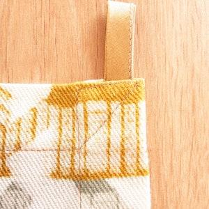 Torchon fait main en coton imprimé en France image 5