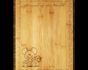 Digital Design - Cheeses of the World #2 10x13 - Vektor | Glühschmiede | Laser | Schneidebrett | Charcuterie | Käseplatte