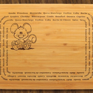 Digital Design - Käse der Welt #1 13x10 - Vektor | Glowforge | Laser | Schneidebrett | Charcuterie | Käsebrett