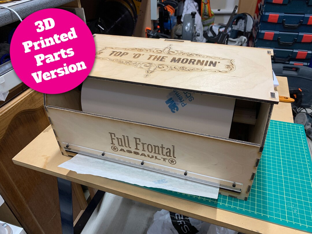 Digital Design File Masking Tape Dispenser 3D Printed Parts