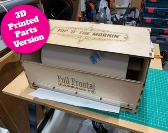 Laser Cut Masking Tape Abroller: Holz und 3D gedruckte Teile - SVG PDF STL (Digitaler Download)