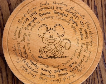 Digitales Design - Cheeses of the World - Vektor | Glowforge | Laser | Schneidebrett | Charcuterie | Käsebrett