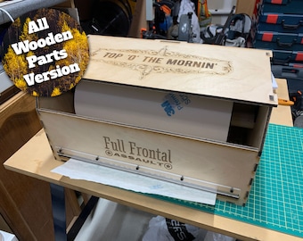 Laser Cut Masking Tape Abroller: Alles aus Holz - SVG PDF STL (Digitaler Download)