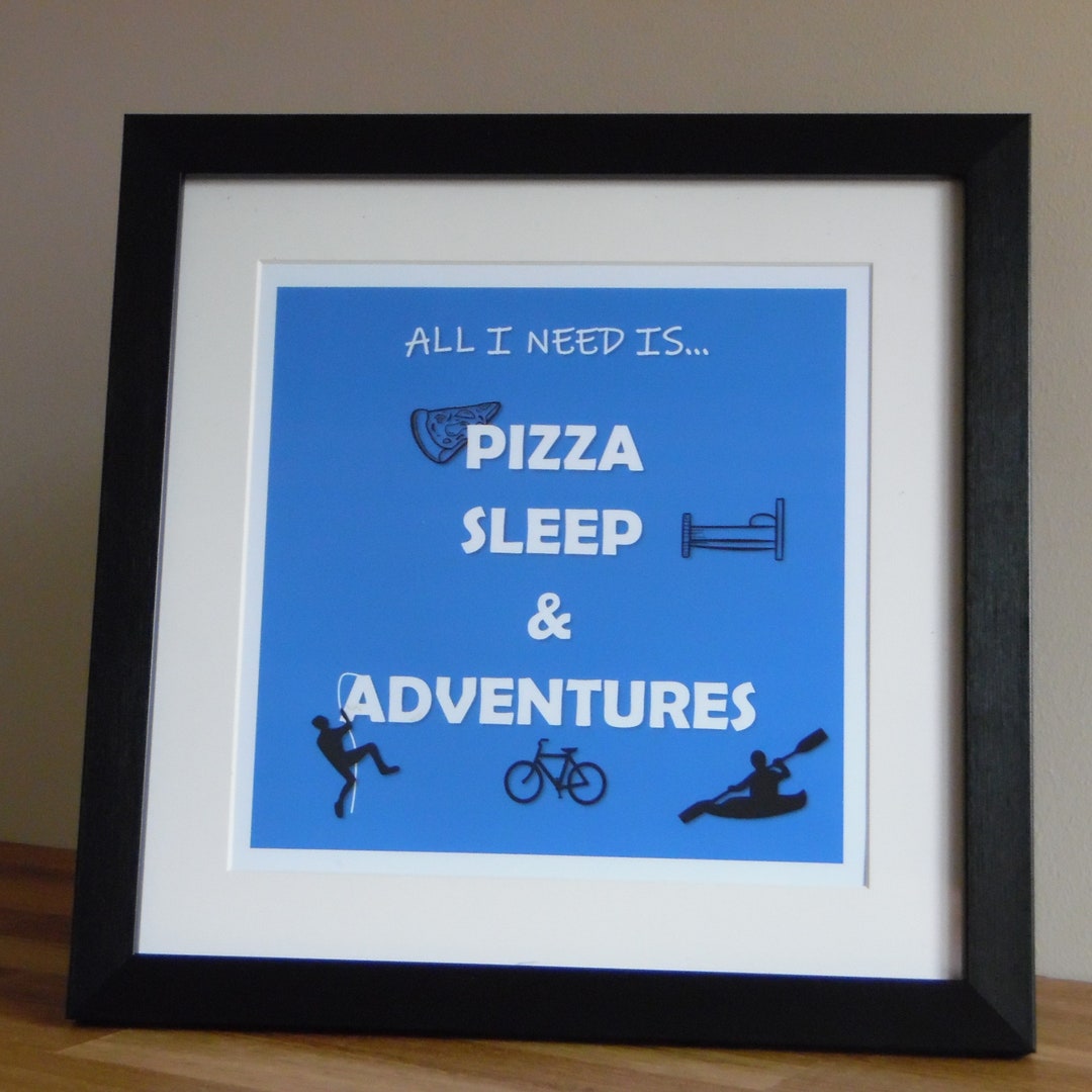 Personalised 'all I Need' Word Art Prints Custom Handmade Word Prints