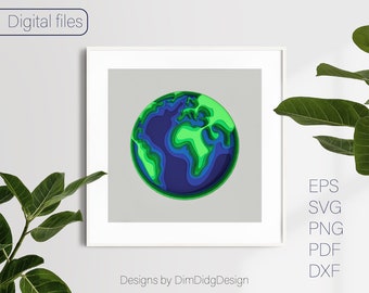 Download 3d Earth Globe Etsy
