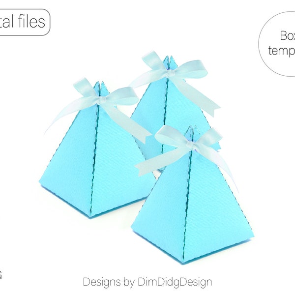 Box template Box svg Favor box svg Pyramid box svg Triangle gift box Wedding favor box svg Favor box template Candy box svg Party favor box