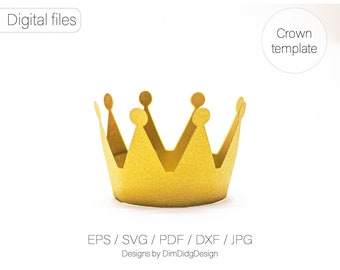 Princess crown svg Tiara svg 3d crown svg Paper cut crown template svg Princess crown Paper crown svg Birthday crown svg file for cutting