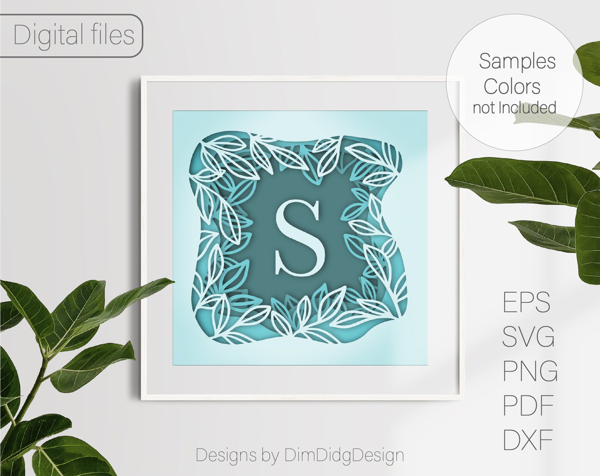 Shadow box svg files for cricut Letter svg Personalized gifts | Etsy