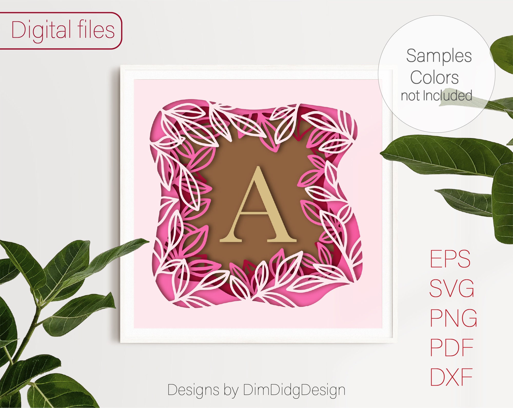 Shadow box svg files for cricut Letter svg Personalized gifts | Etsy