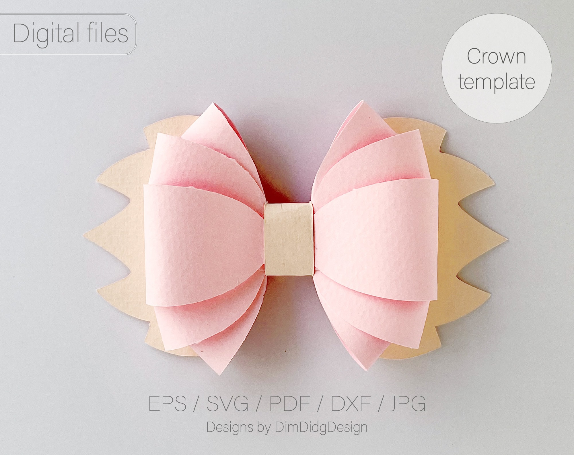 Hair Bow Svg Hair Bow Template Svg Original Hair Bows Hairbow Etsy Canada