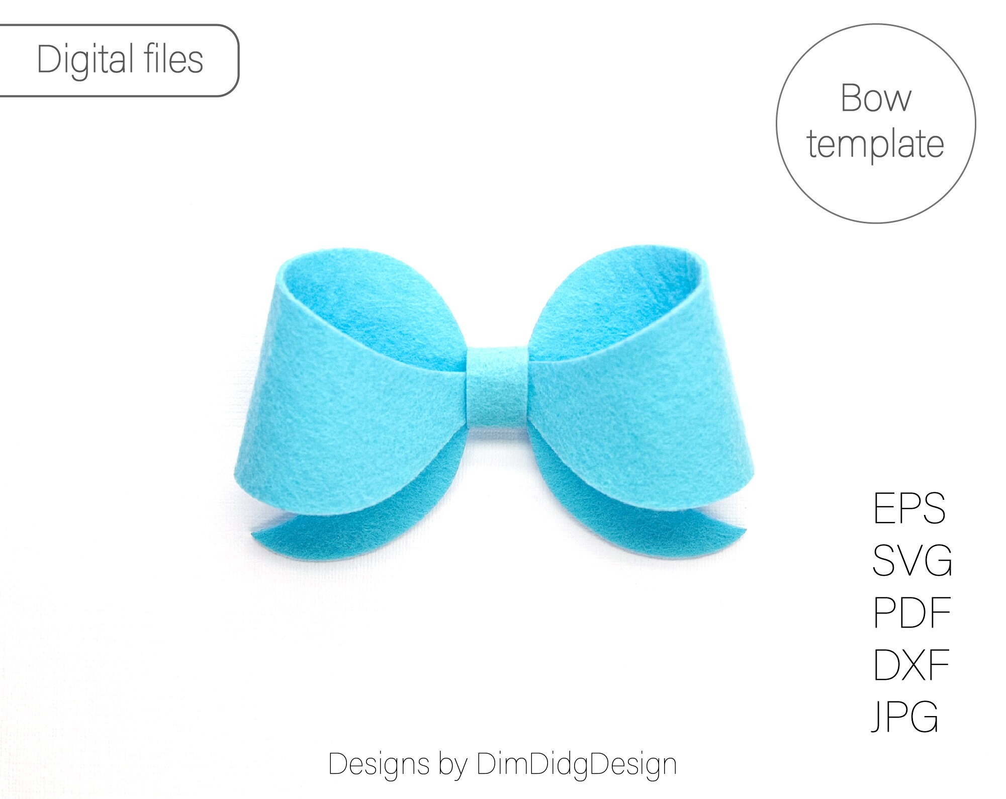 Pinch Bow Svg Pinch Bow Template Hair Bow Svg Hairbow PDF - Etsy