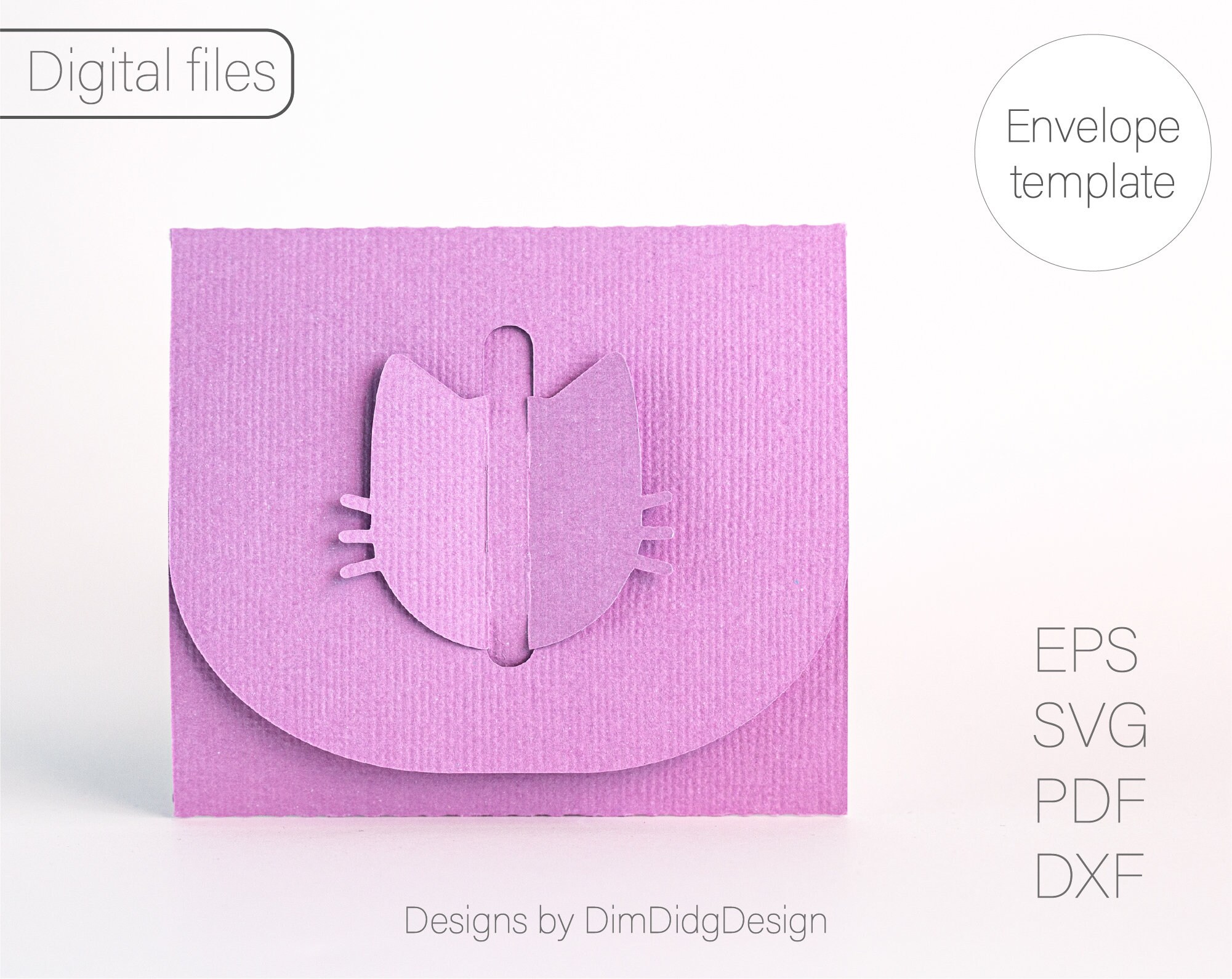 Download Cash envelope svg Gift card holder svg Cat envelope ...