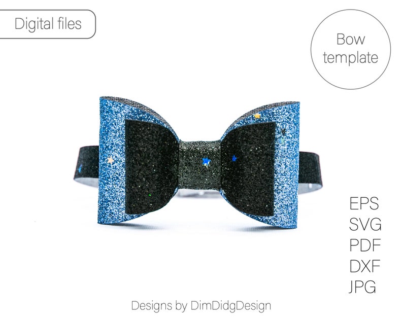 Bow tie SVG template Boys bow tie pattern Baby boy svg Faux leather Bow tie svg Diy Bow tie Pdf Svg files for Cricut cut files Bow Svg image 3