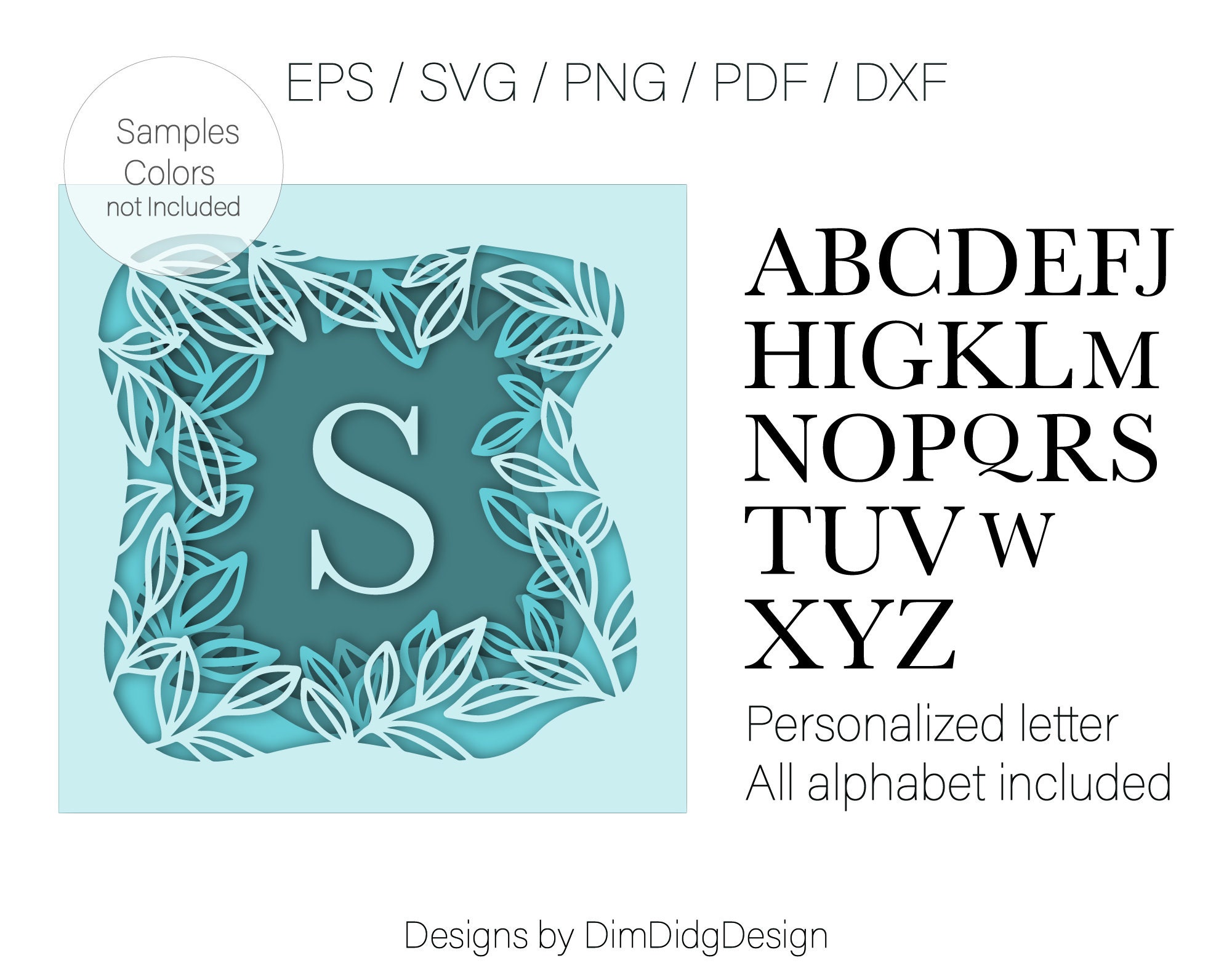 Shadow box svg files for cricut Letter svg Personalized gifts | Etsy