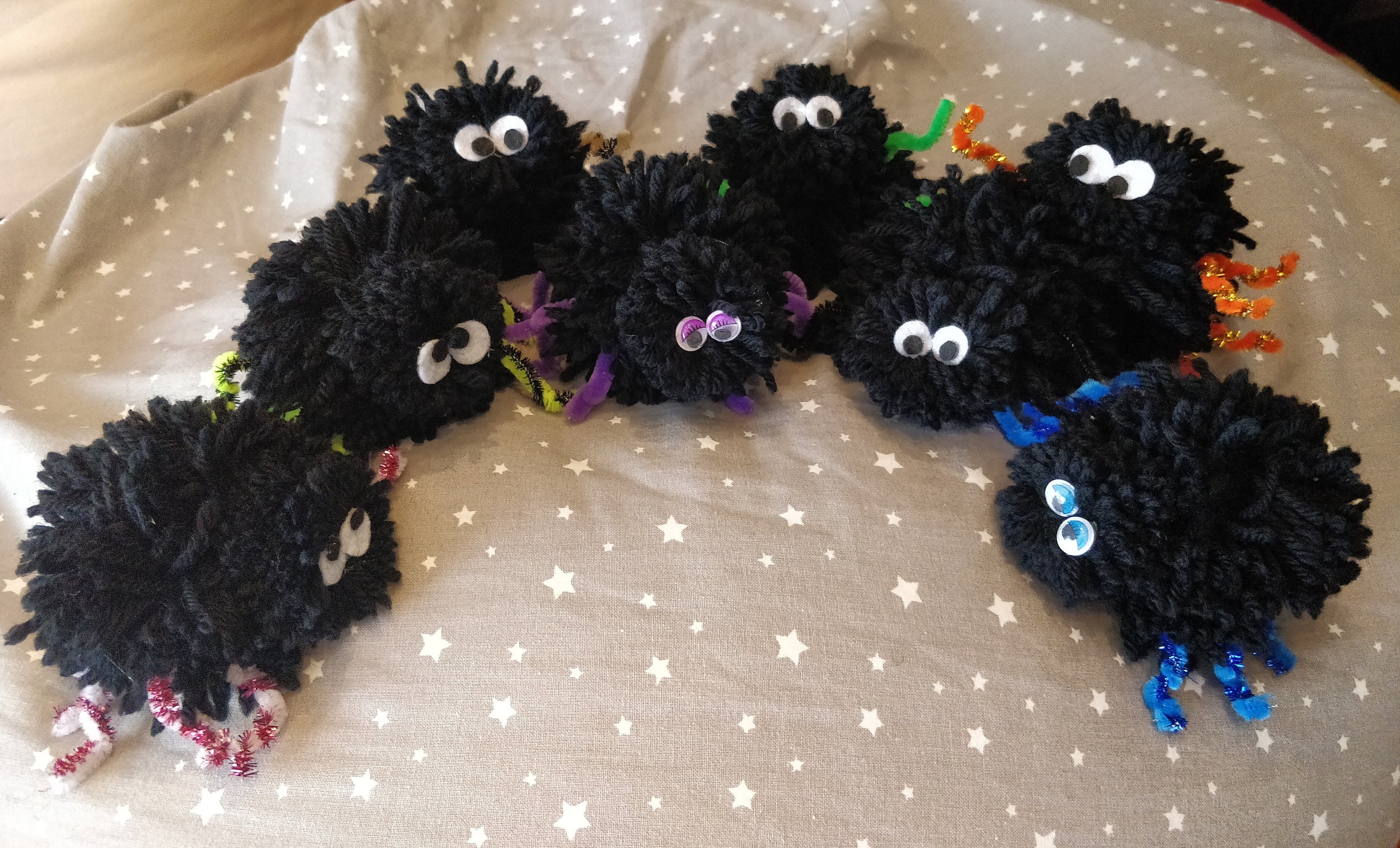 Yarn Chenille Stems Cotton Wool Handmade Spider Cute Etsy UK