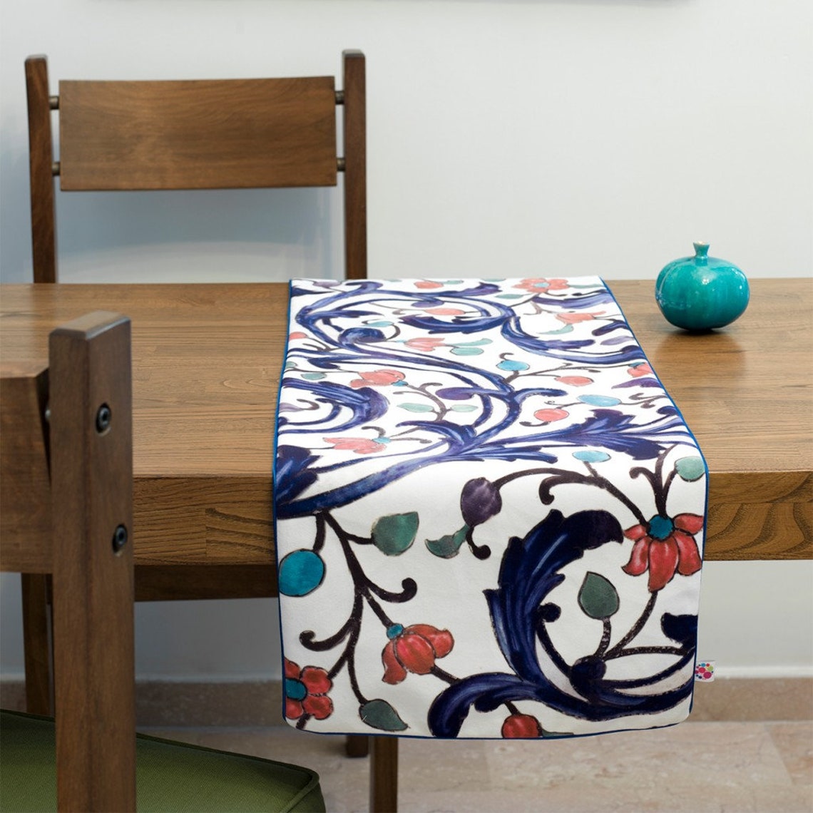 Decorative Table Runner Middle Eastern Design Persian Art Etsy