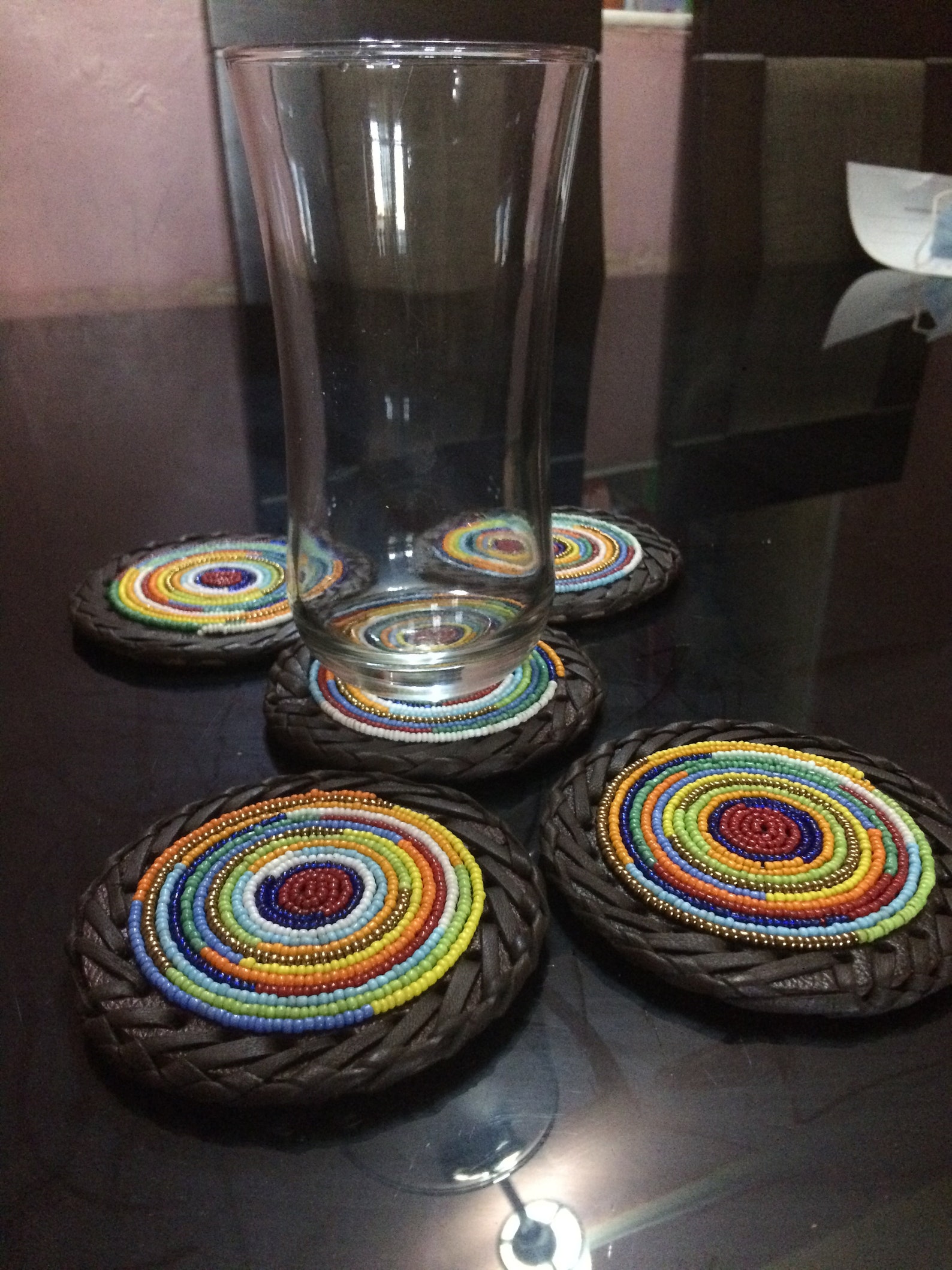 Glass coasters Etsy