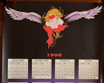 Vintage 1999 Tower Records Calendar poster