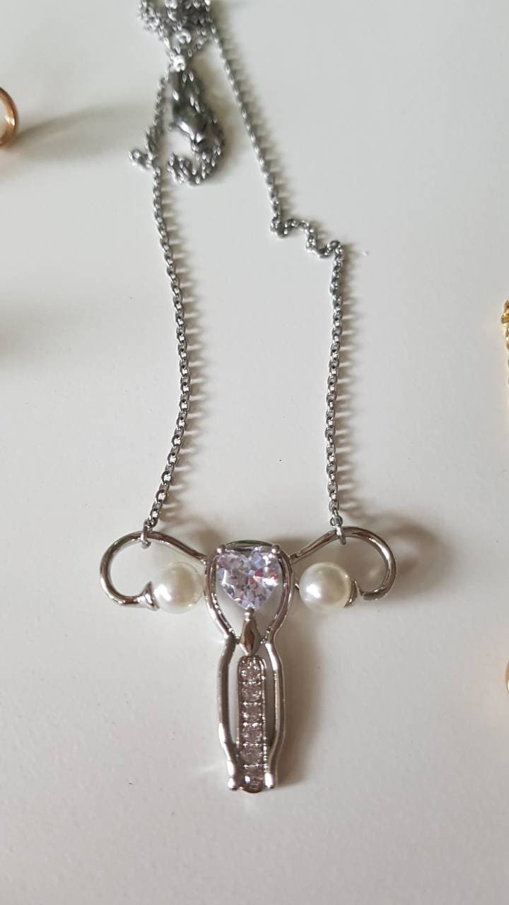 Uterus Necklace, Womb, Feminism, Stainless Steel Necklace, Womb ...