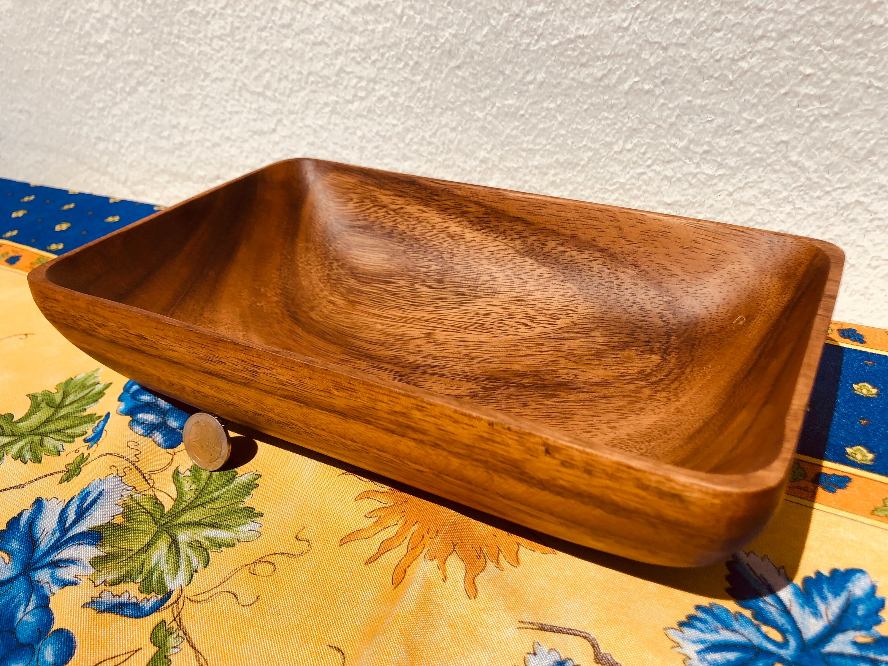 Plat à Fruit en Bois Massif