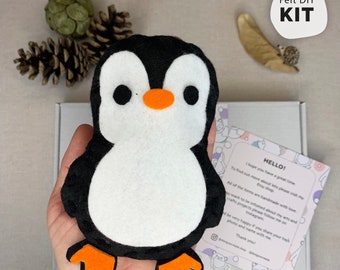Felt Penguin Sewing Kit For Kids