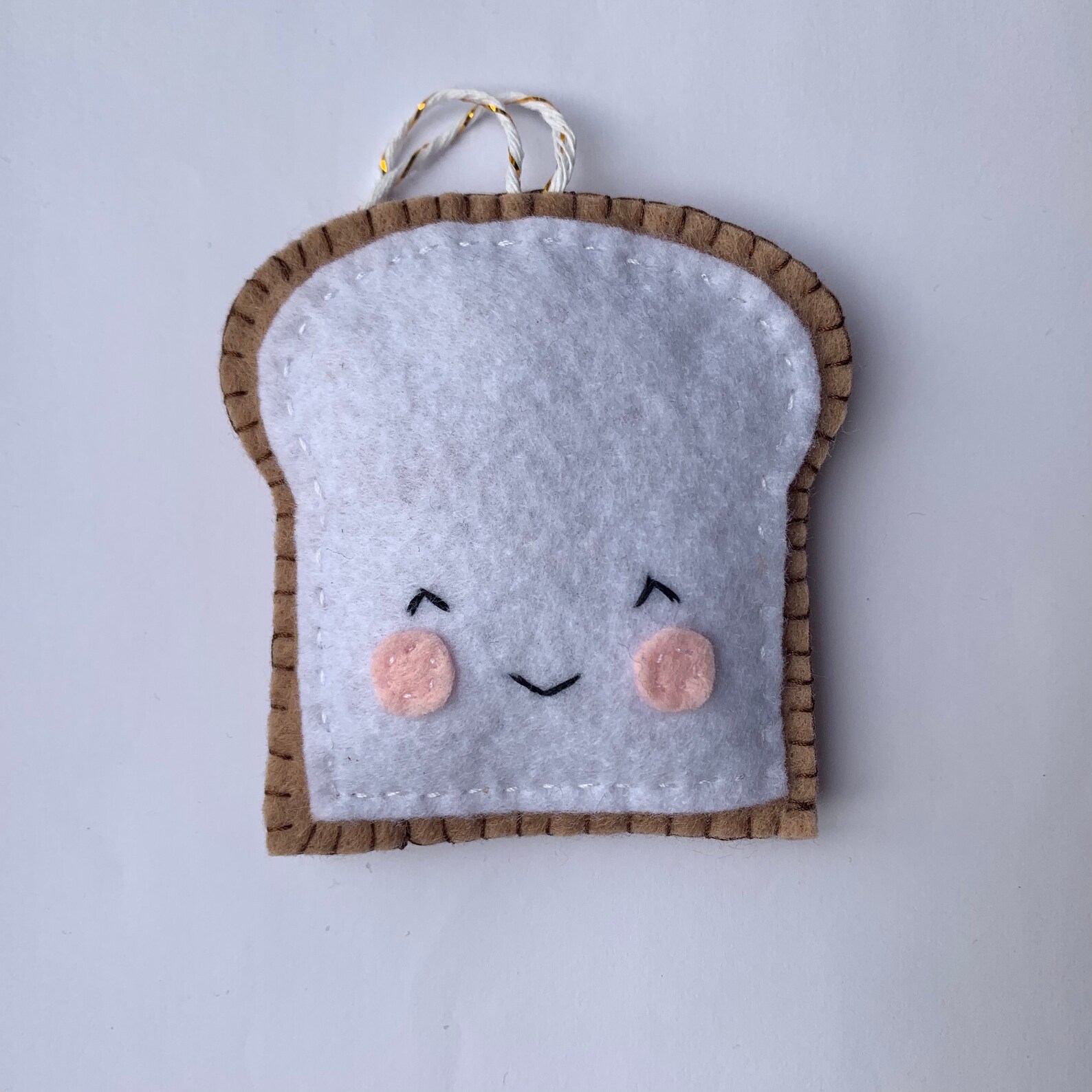 Toast Kawaii Felt Decoration Handmade Gift Handmade Etsy