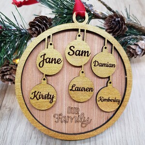 Family Ornament, Christmas Ornament, Tree decoration, Gift Idea