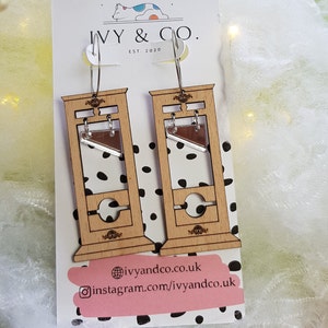 Guillotine Earrings Etsy UK