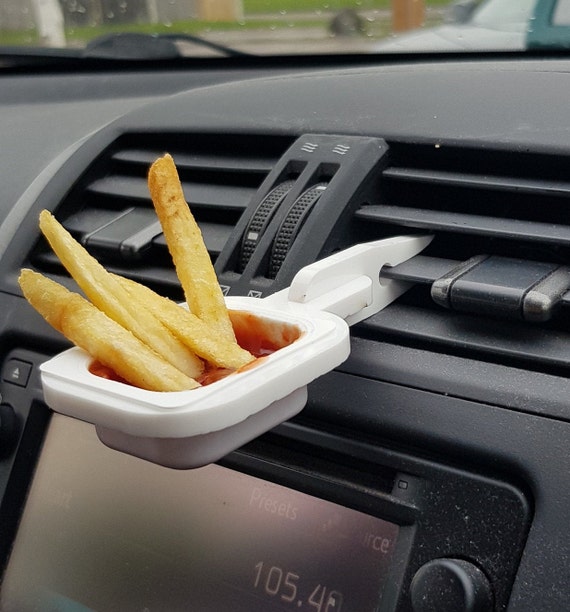 Sauce Holder for Car Vent French Fry Holder with Sauce Cup