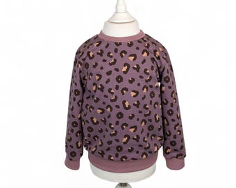 Cooler Leo-Sweater in mauve