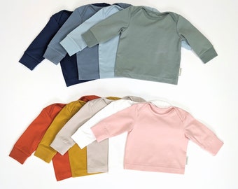 Baby-Shirt uni aus Bio-Stoffen