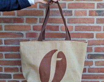 Markttasche aus Kaffeesack und Korkstoff
