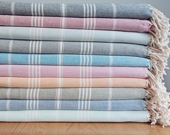 Blue Towel-Beach Towel-Bridemaid Towel-Wholesale Towel-Turkish Towel-38''x70''-Stonewashed Towel-Bath Towel-Throw Towel-Spa Towel- EMR,SLTN