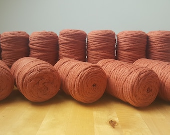 5 mm Macrame Cord,Soft Cotton Yarn,Bonnie Craft Cord,Best Yarn for Macrame,Single Twist Cotton String,Diy Macrame,Cotton Rope for Macrame
