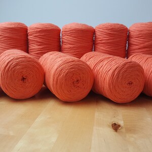 Orange 3 mm Macrame Cord 250 gr %100 Soft Cotton Yarn Thread Crocheting Knitting