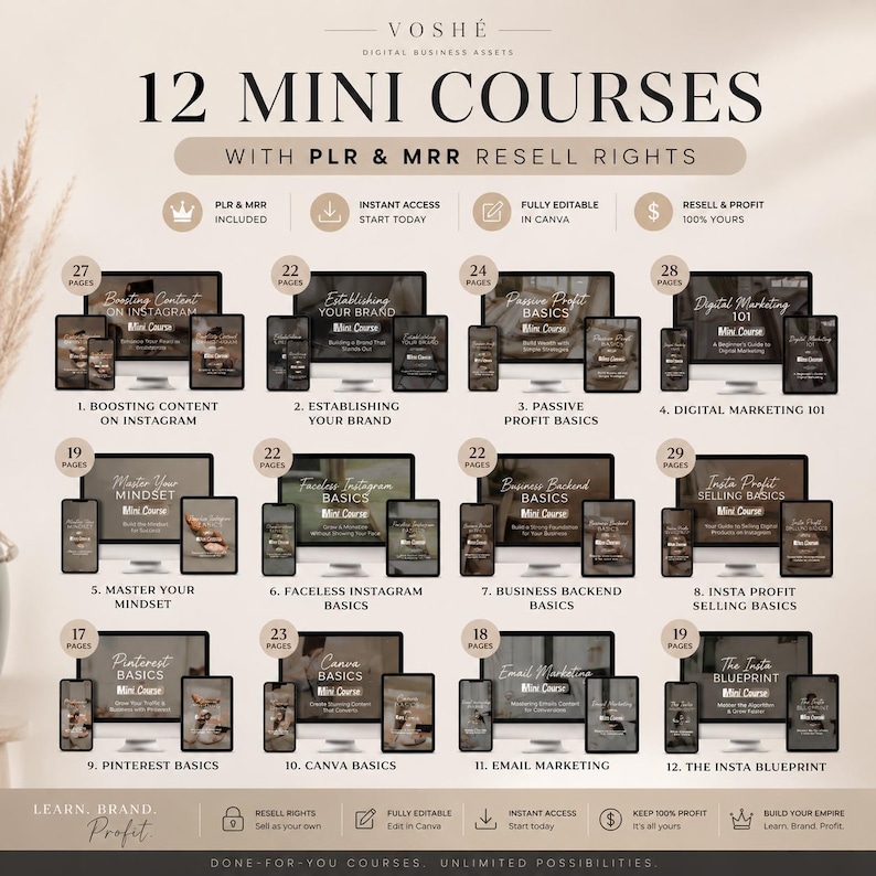 12 Mini Course - Etsy