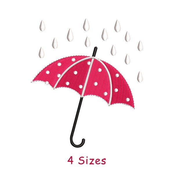 Rainy Day Umbrella Embroidery Design, Baby embroidery Pattern , Rainy Day  Embroidery, Newborn Embroidery Pattern file, 4x4, 5x7 DST, PES
