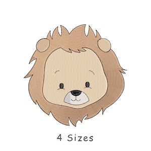 Lion embroidery design 4 Sizes, Safari embroidery Design Machine Embroidery Pattern, Baby boy embroidery File, Lion king embroidery download