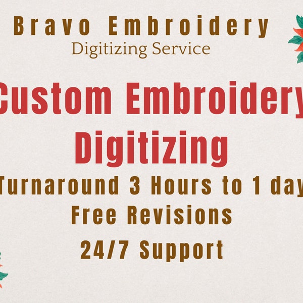 Custom Embroidery Digitizing | Custom Embroidery Pattern | Custom Digitizing | Embroidery Designs | Custom Logo Design