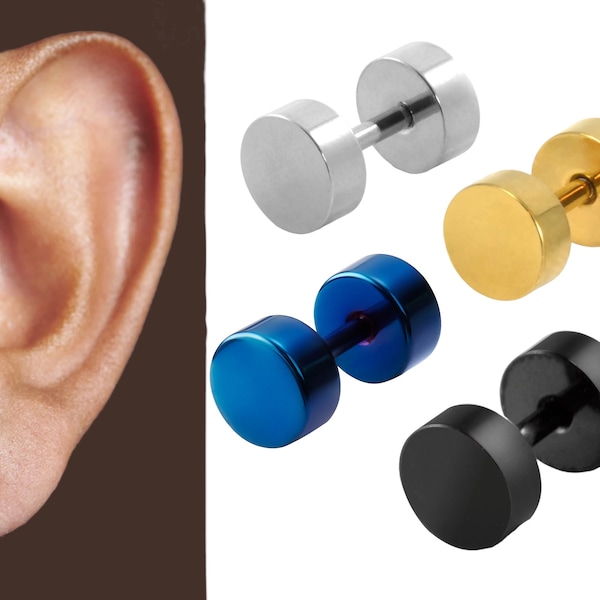 Faux Plug Earrings Etsy