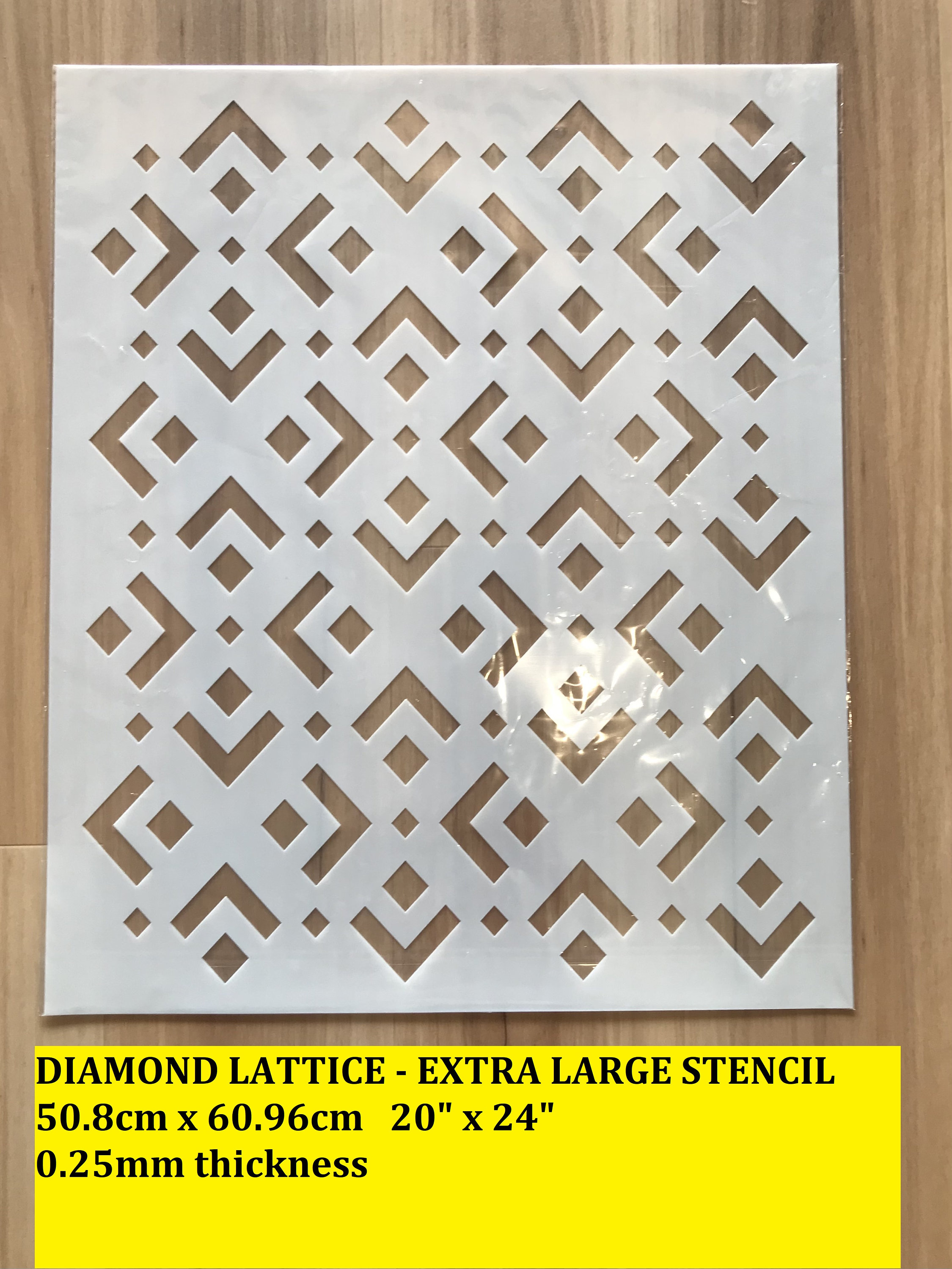 Diamond Lattice Extra Large Stencil Etsy