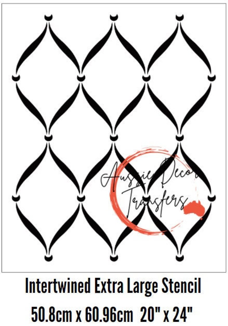 Intertwined Extra Large Stencil Etsy