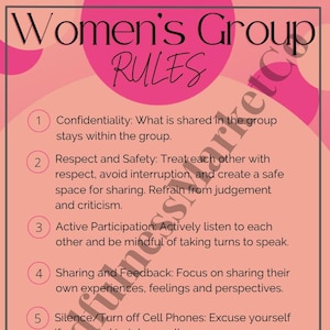 Rules for Group Therapy - Women&#39;s Group
