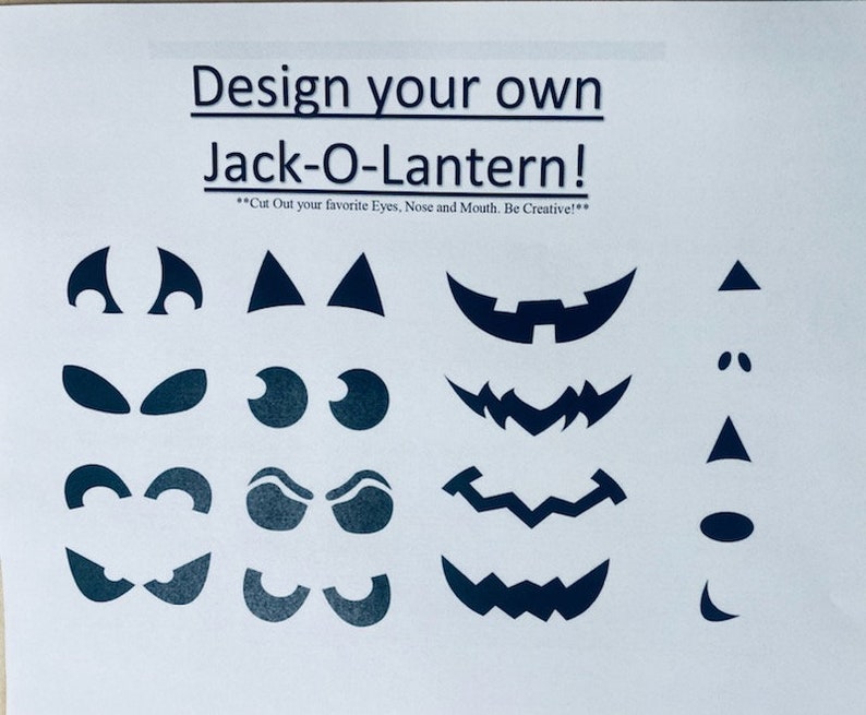 Cutout Jack O'lantern Etsy