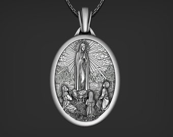 Virgin Mary Necklace - Etsy