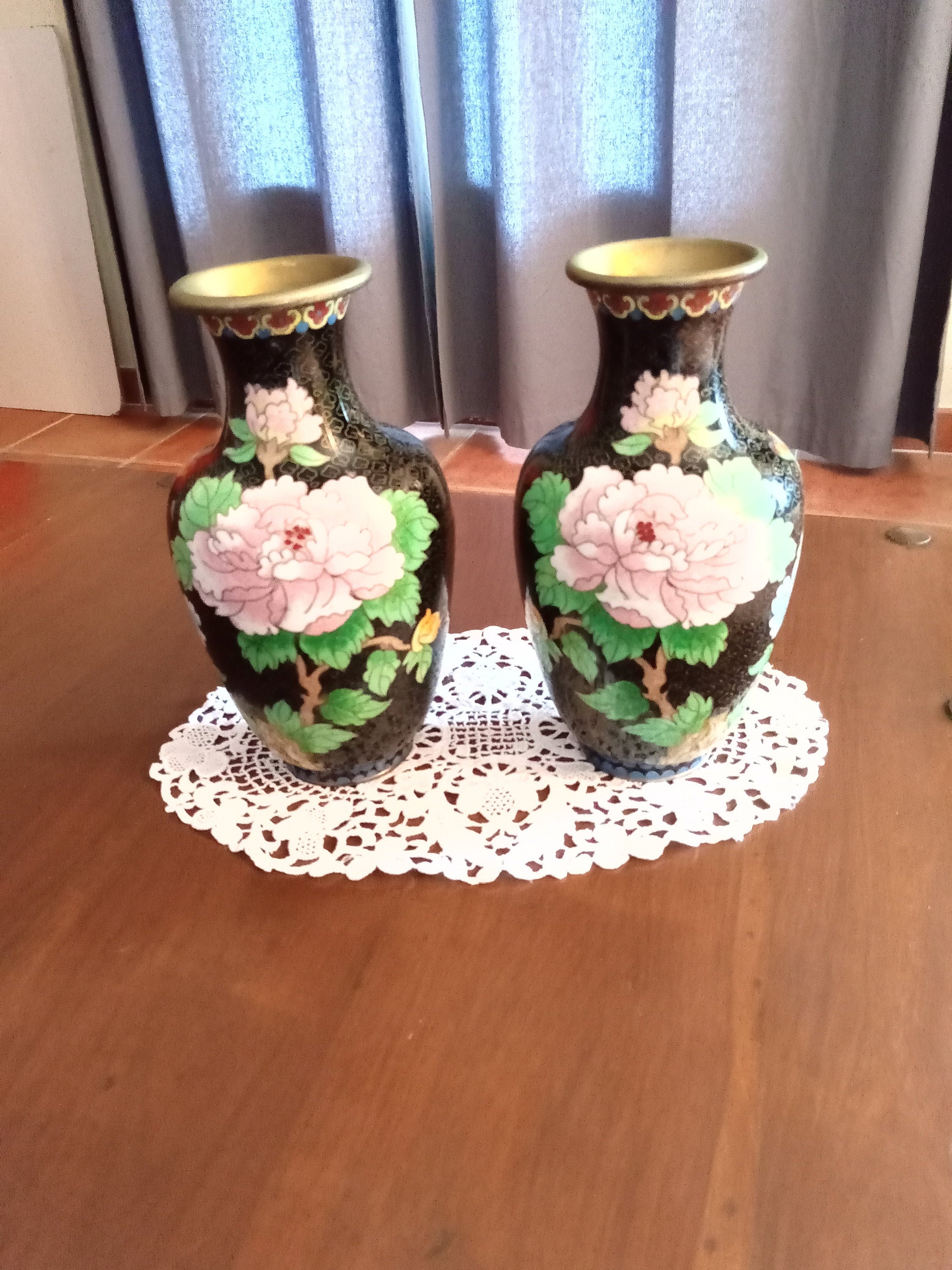 Paire de Vase Cloisonné
