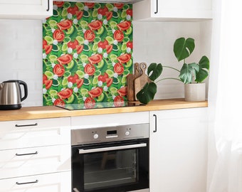Pegatinas de azulejos con verduras coloridas, azulejos autoadhesivos, pegatinas de azulejos con forma de comida, decoración colorida, pegatinas para azulejos de pared, juego de 9
