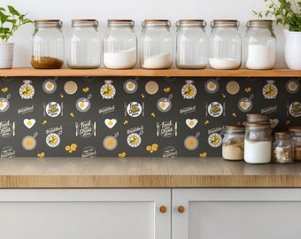 Pegatinas para azulejos con motivos abstractos, azulejos autoadhesivos, pegatinas para azulejos con motivos de comida, decoración colorida, pegatinas para azulejos de pared, juego de 9