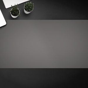 Personalized Dark Gray Furniture Cover, Keyboard Mat, Desktop Blotter, Furniture Protection, Birthday Gift, Custom Desk Pad
